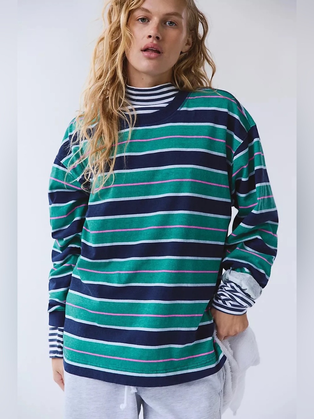 NWT! FP Free People Movement Printed Hustle Layer Sz Medium